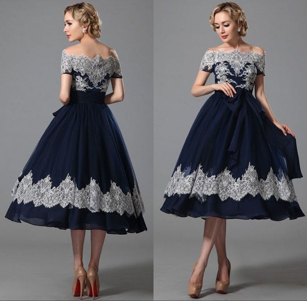 knee length ball gown