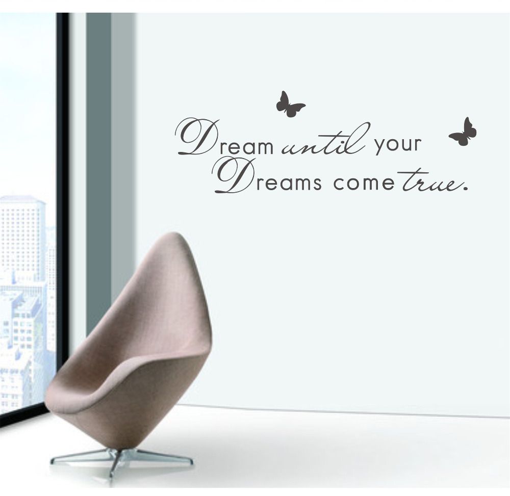 Acheter Citations Dautocollants Muraux Anglais Modernes Reve
