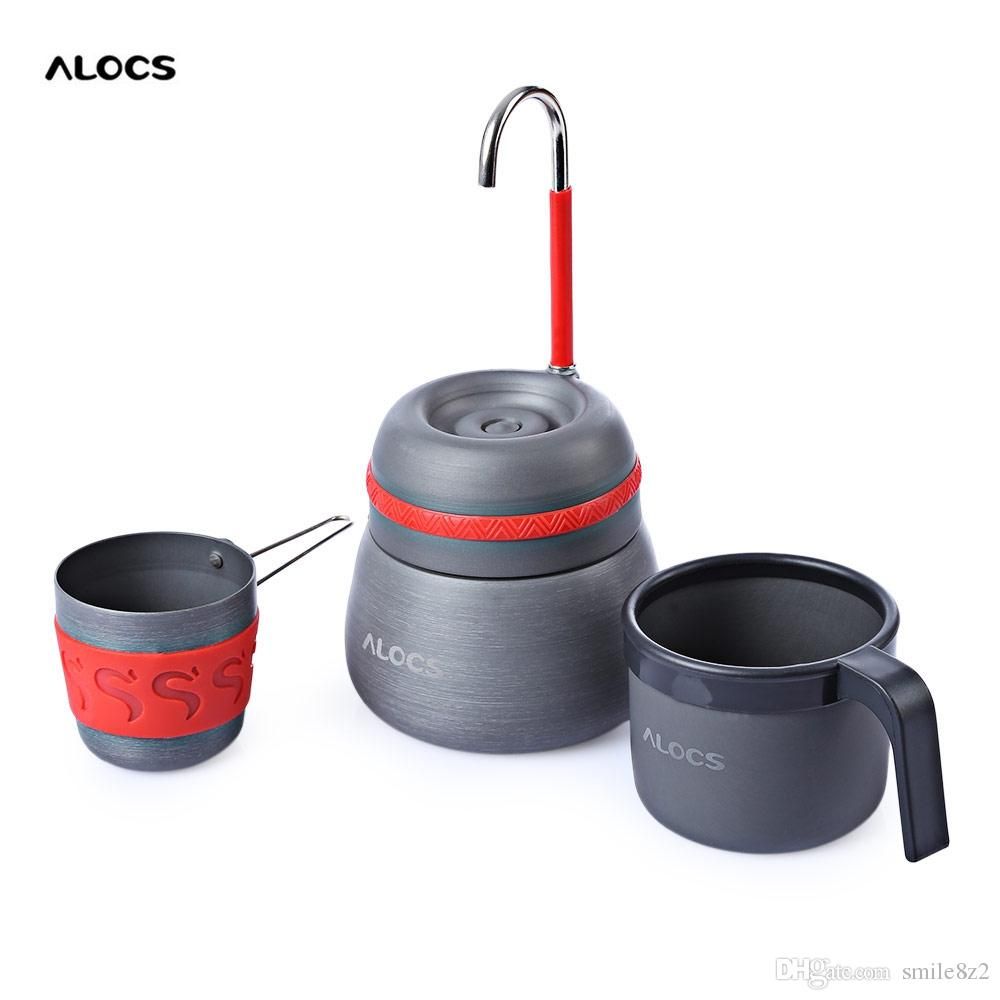 Compra ALOCS Outdoor 350ml Estufa De Café Portátil Aleación De Aluminio  Camping Senderismo Cafetera Gris Olla Con 2 Tazas De Herramientas De Café +  B Barato | Entrega Rápida Y Calidad | Es.Dhgate