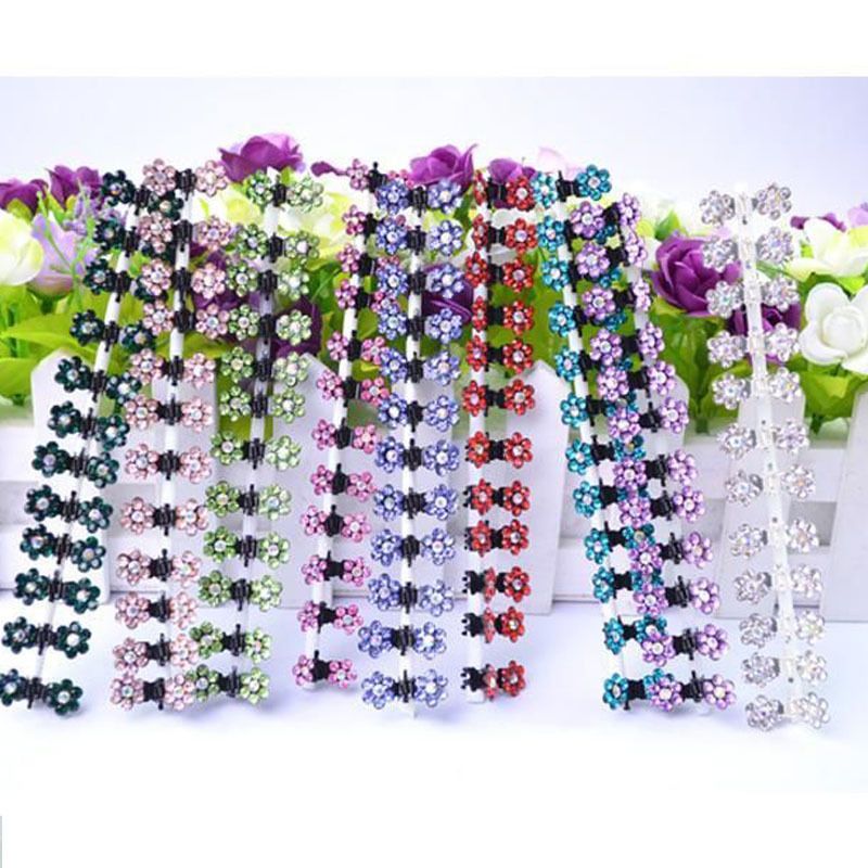 Wholesale Susan 39 Crystal Flower Mini Claw Clamp Hair Clip Hair Pin New Barrette Hair Accessories For Baby Girl Lady From Cover3129 13 31 Dhgate Com