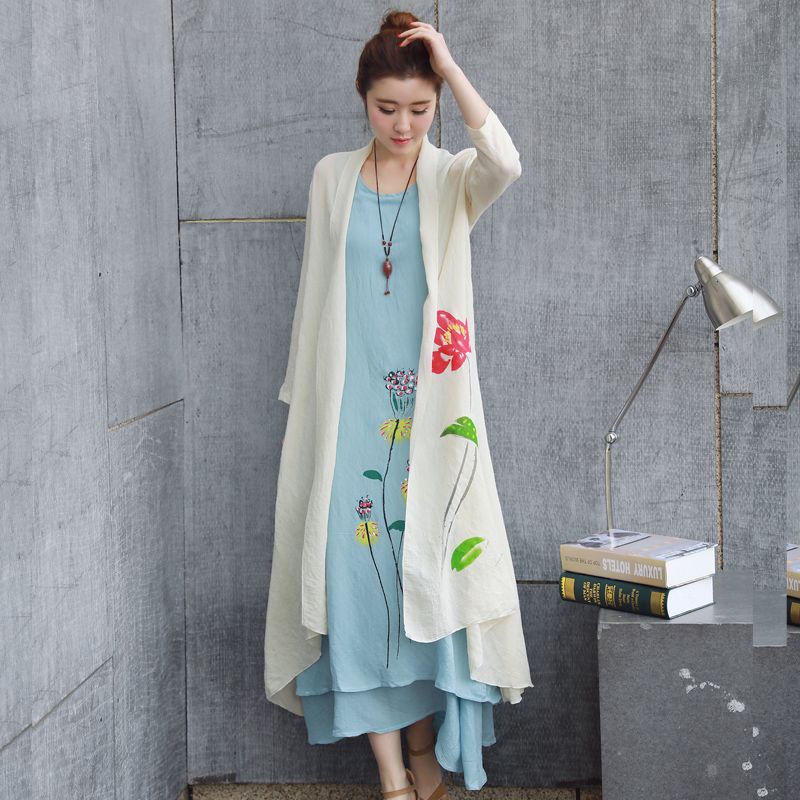ladies long coat for summer