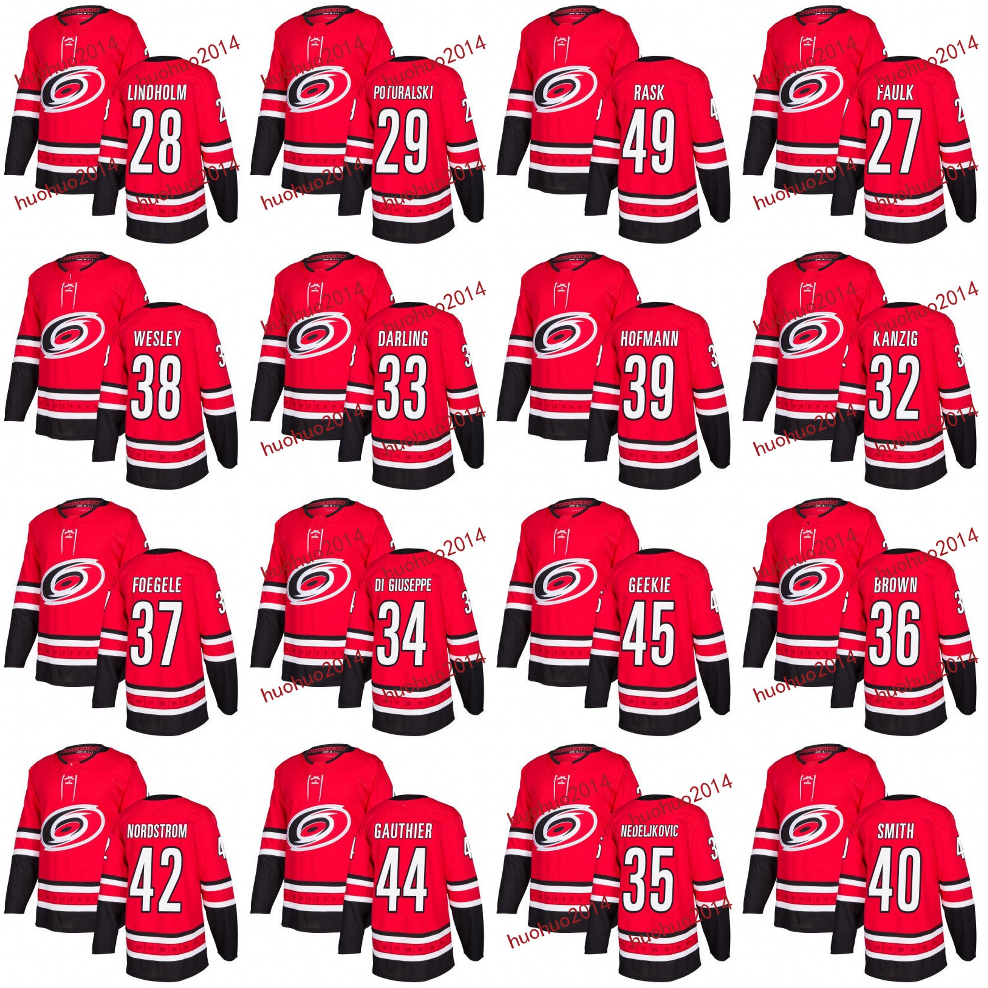 justin faulk carolina hurricanes jersey