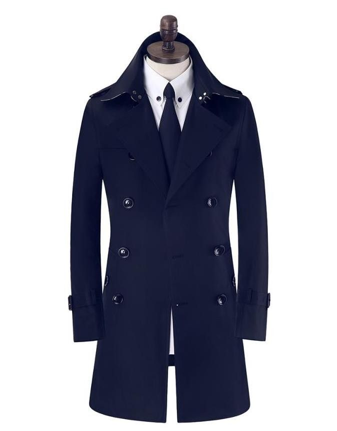Double Breasted Mens Trench Coats 