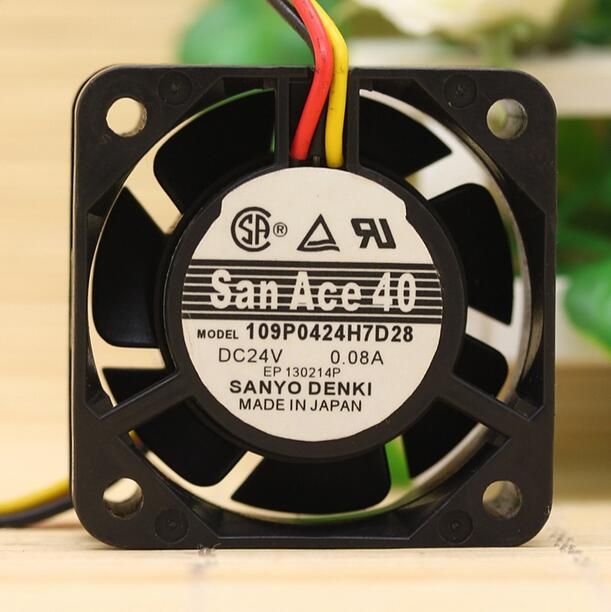 San Ace 40 109P0424H7D28 24V 0.08A CNC machine inverter fan