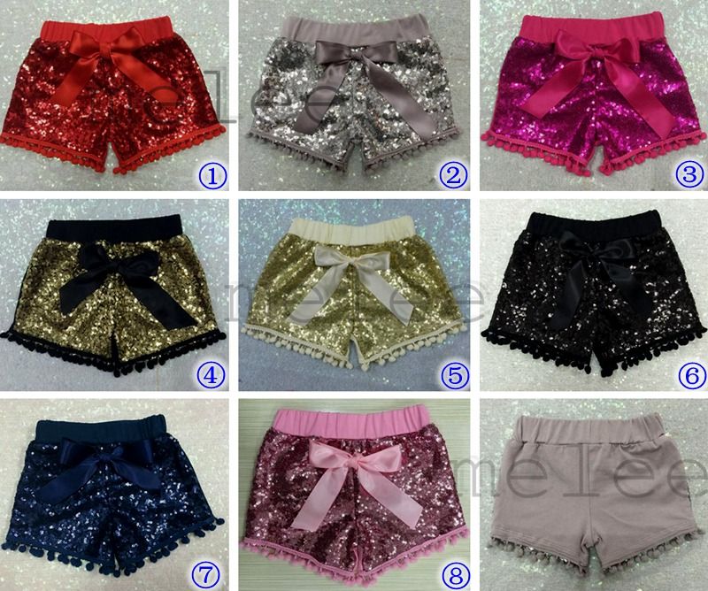pantaloni corti paillettes