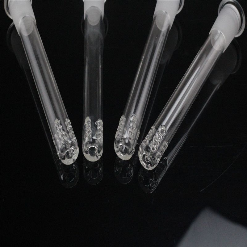 Glass Downstem 14/18mm Diffuser Glass Down Tube Stem 4.5 Length Glass Stem With Holes Glass