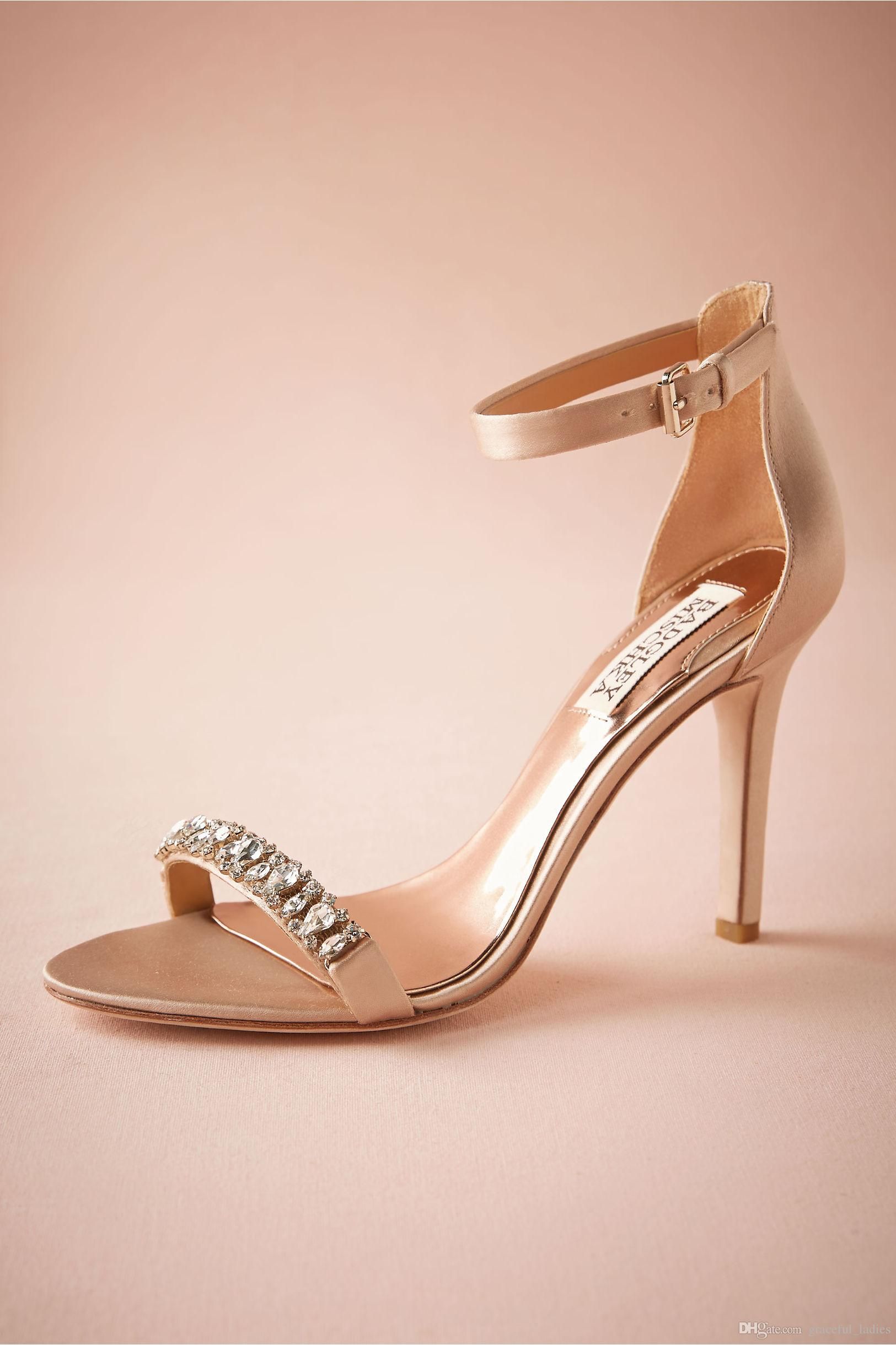 blush heels wedding