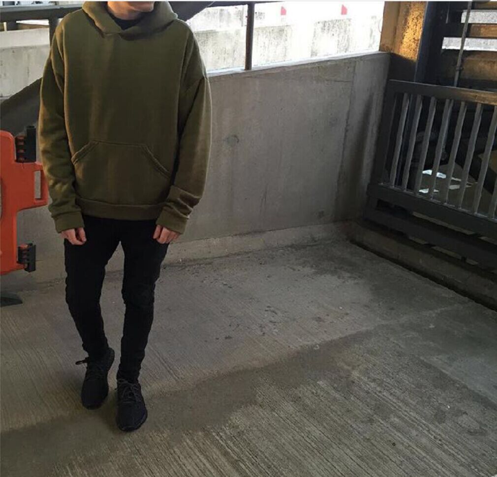 olive hoodie mens outfit