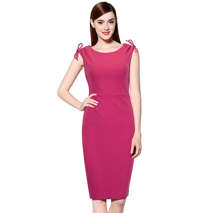 bright pink sundress