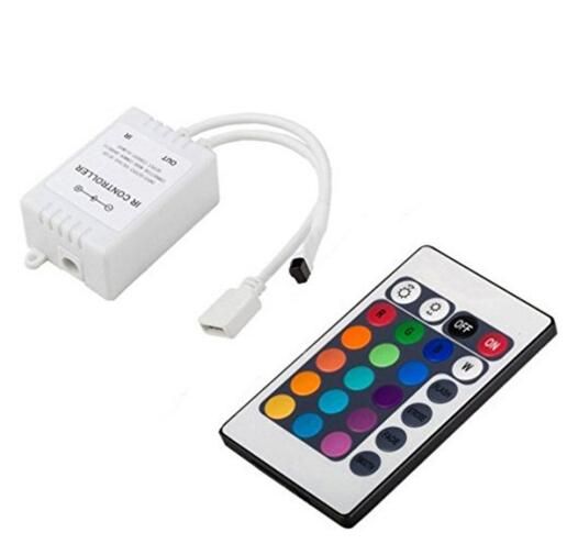 24-key IR Infrared Controller 12VDC for RGB LED Light Strip Christmas Party