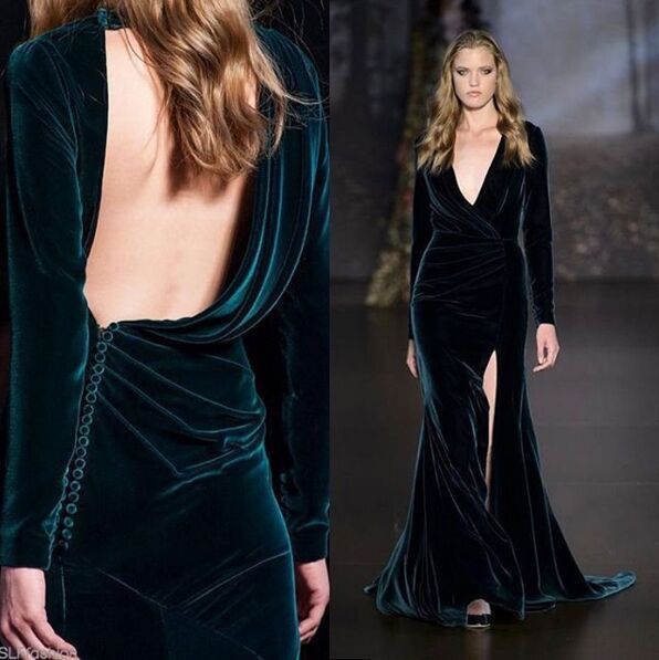 Elie Saab Velvet Dress Clearance, 51 ...