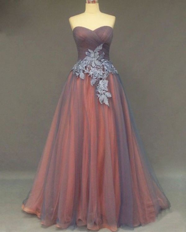 Compra Vestidos De Fiesta Antiguos Vestidos De Fiesta Formales Largos De  Noche Naranja Gris Una Línea De Apliques De Encaje De Tul Fruncido Ropa  Formal De Alta Calidad Barato | Entrega Rápida