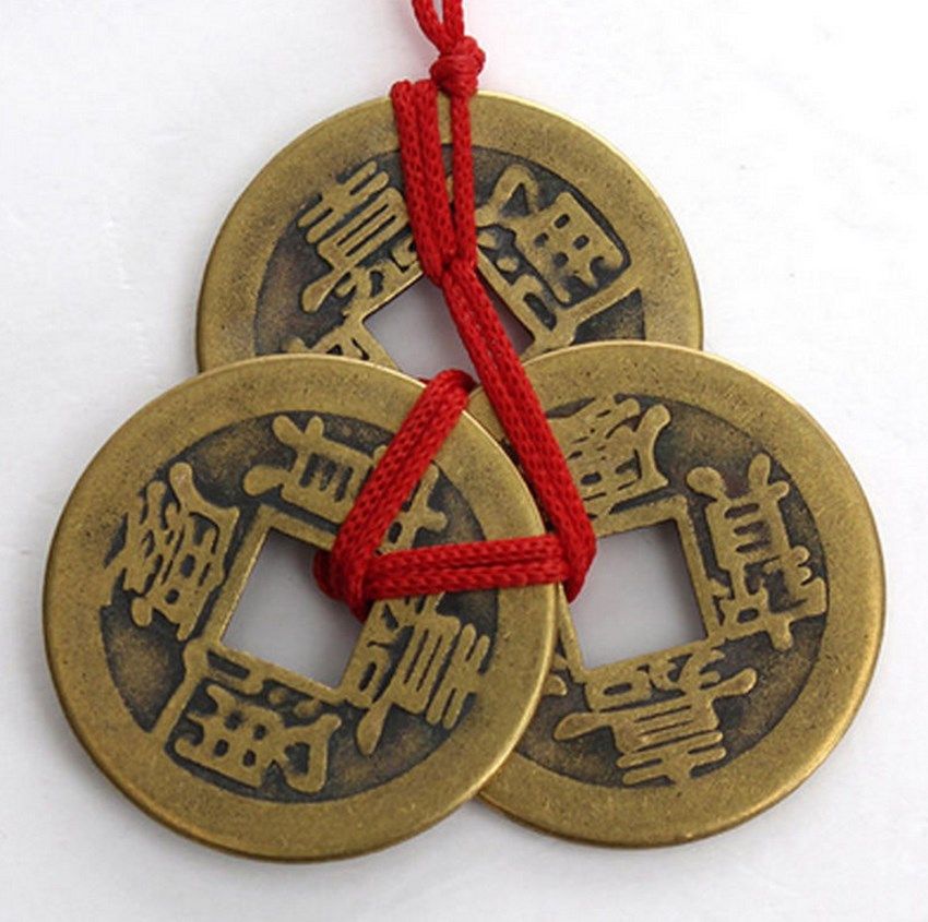 Of 3 Chinese Feng Shui Coins For Wealth Success Good Lucky Fortune