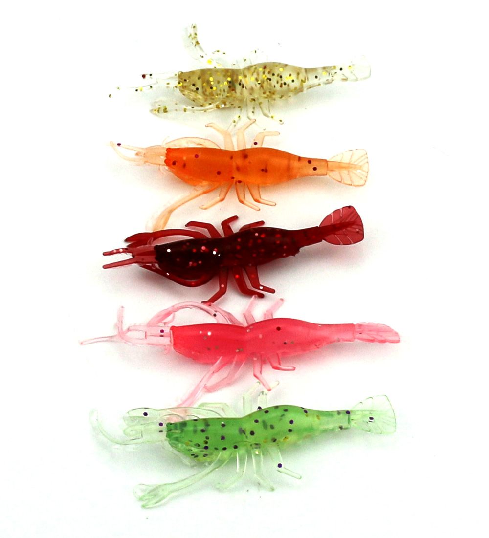 2020 HENGJIA Soft Prawn Shrimp Fishing Lure Baits Soft Artificial