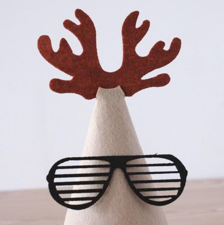 Acheter Chapeaux De Fête Bricolage Noël Chapeau Fête Décoration Fait à La Main Faveur Arbre De Noël Renne Père Noël Chapeau Chapeau Boule De