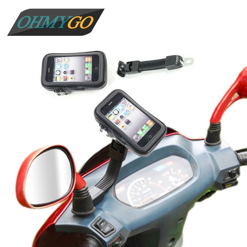 motorcycle mirror phone mount
