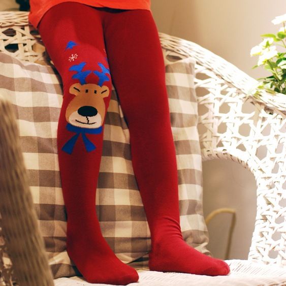 baby girl christmas tights