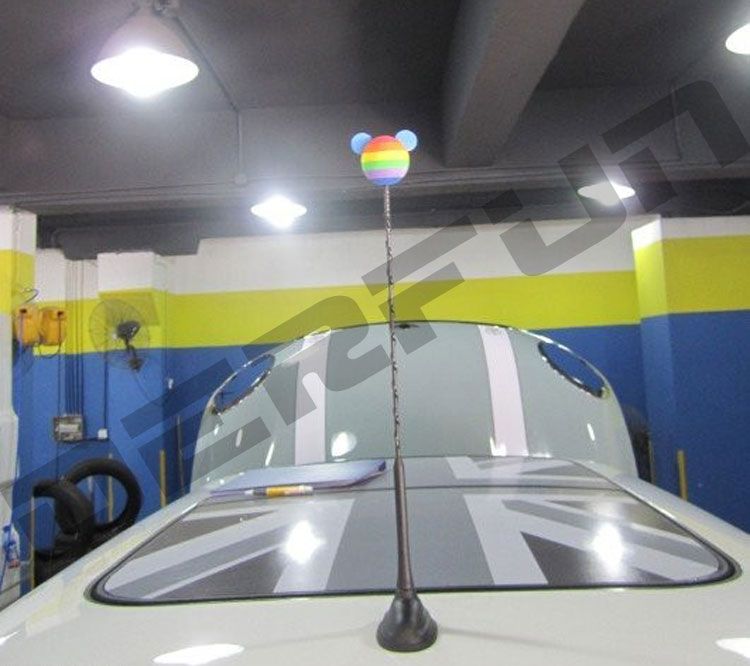 Car Antenna Balls Aerial Topper Ball Antena Polo Mini Roof Stickers