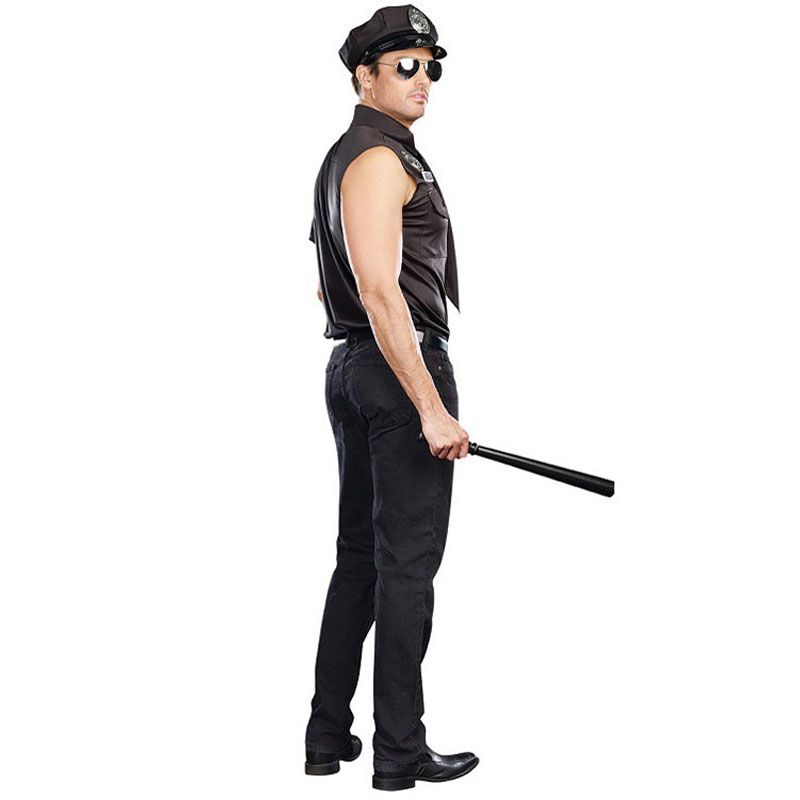 Venta mayor-Disfraces de Halloween Adulto América Policía de los Estados Unidos Cop Disfraz