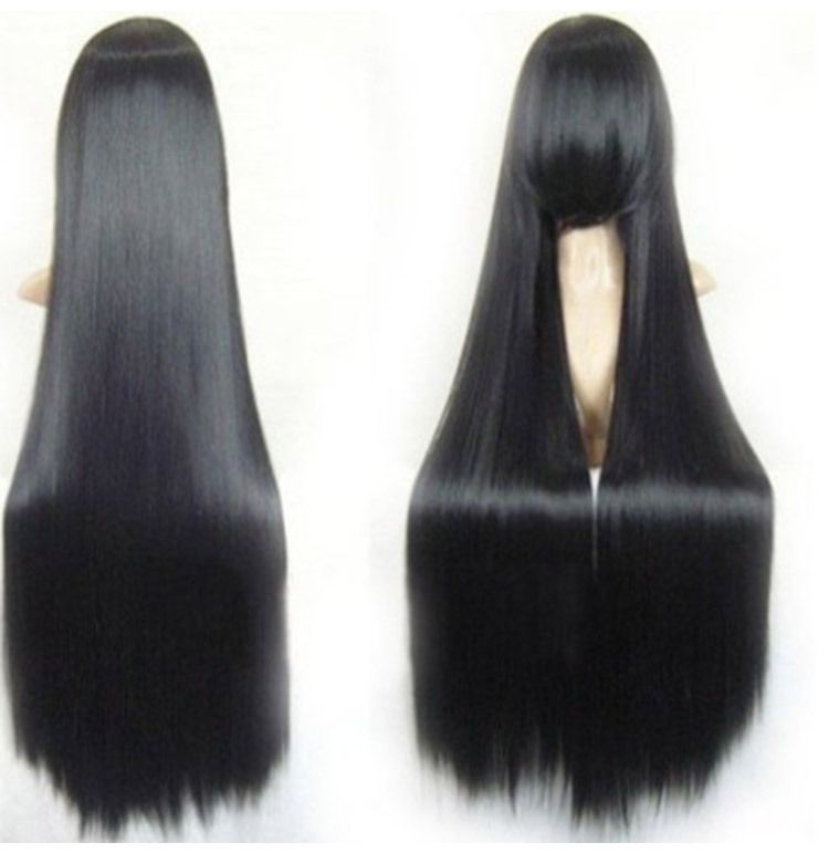 black wig 100cm
