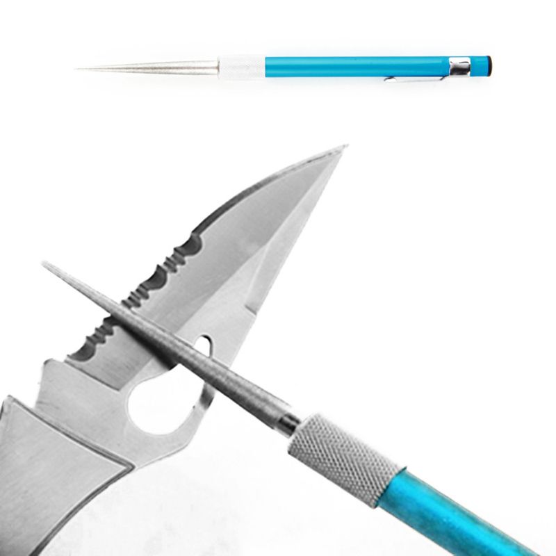 Diamond Dust Sharpening Rod Sharpener for Serrated Knife Scissor Fishing  Hook