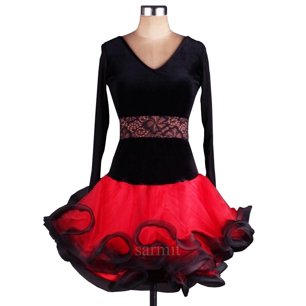 2021 Latin Dance Dress Women Girls Latin Salsa Dance Competition 