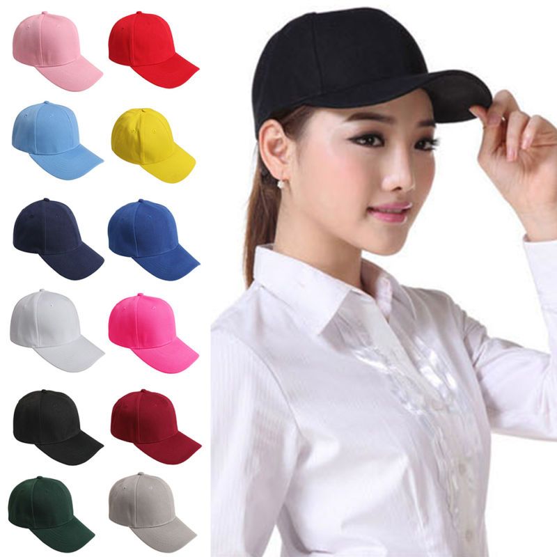plain fitted caps