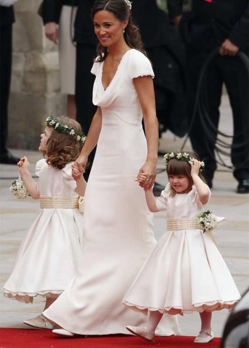 Elegant Kate Middleton Wedding Flower Girl Dresses Crew ...