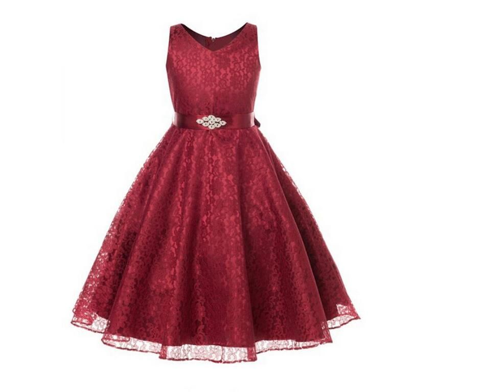 Бордовое Платье Для Девочки фото 9