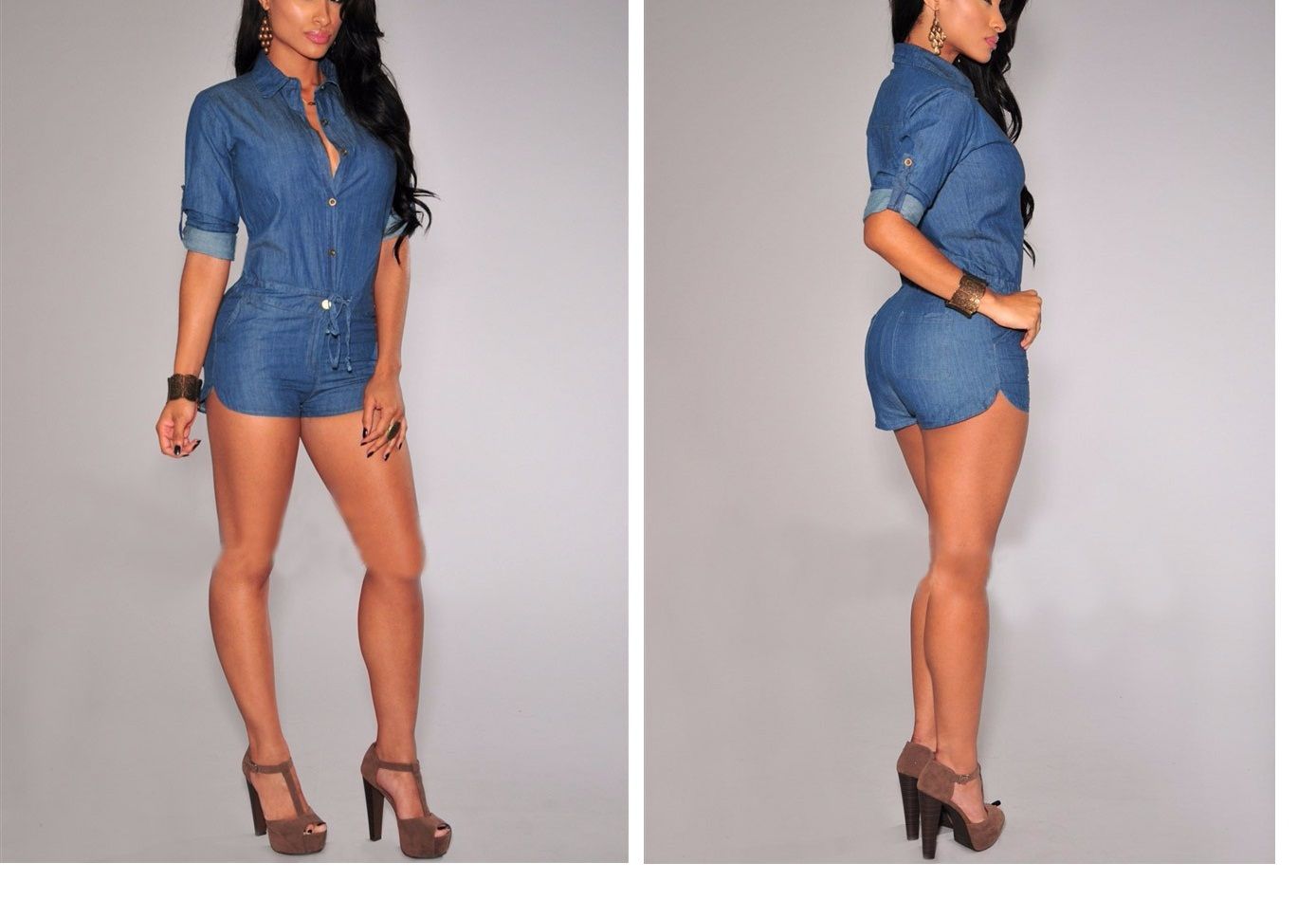 denim half pants