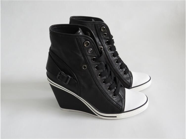 wedge sneaker boots