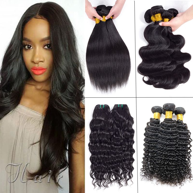 Aliyou Malaysian Deep Wave Hair Bundles Kinky Curly Straight