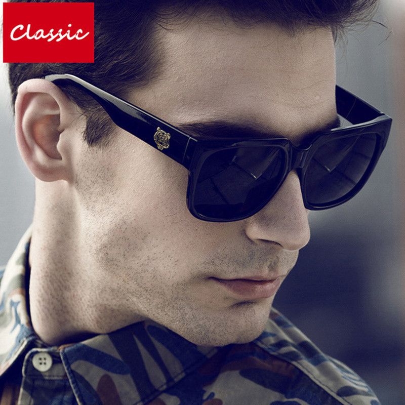 Square Classic Gafas De Sol Para Hombres Vintage Oculos De 