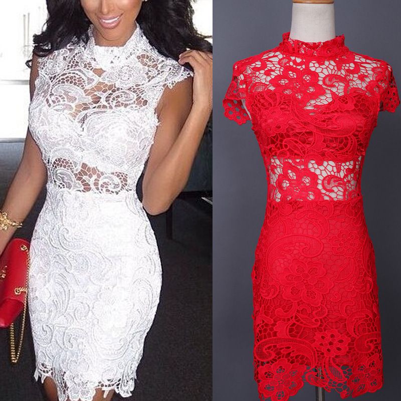 black and white lace midi dress