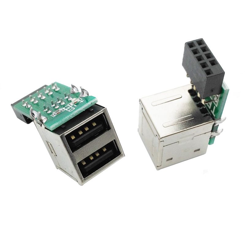 10pcs/lot PC Host Case Internal Motherboard USB 2.0 Hub 9Pin to 2 Port USB A Female Splitter Converter PCB Board Extender Card,Card 10pcs/lot PC Host Case Internal Motherboard USB 2.0 Hub 9Pin to 2 Port USB A Female Splitter Converter PCB Board Extender Card,Card