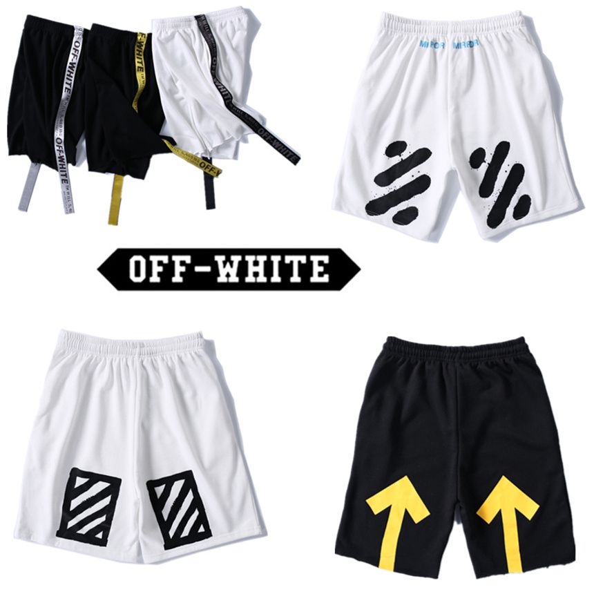 white sweat pocket shorts