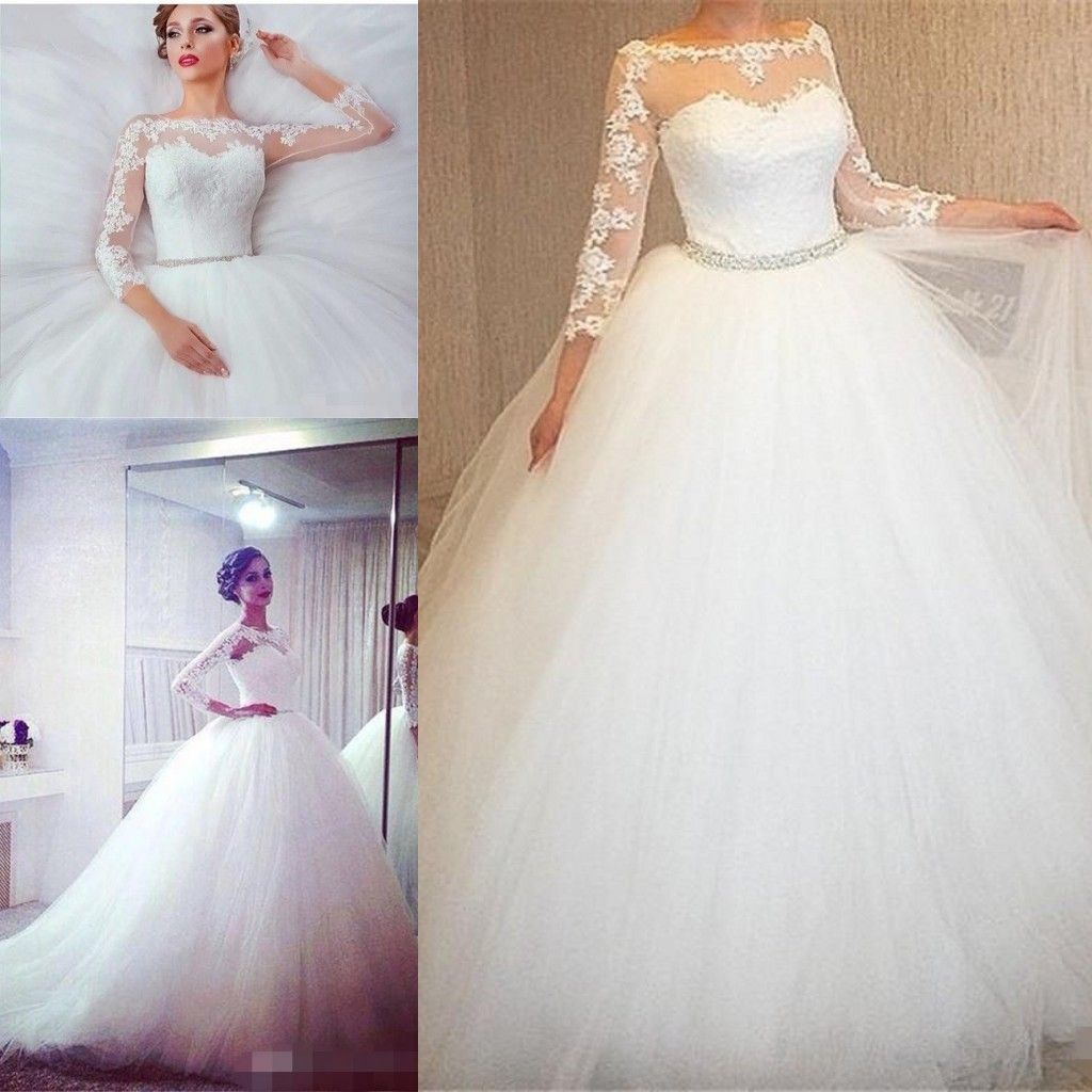 white lace tulle dress