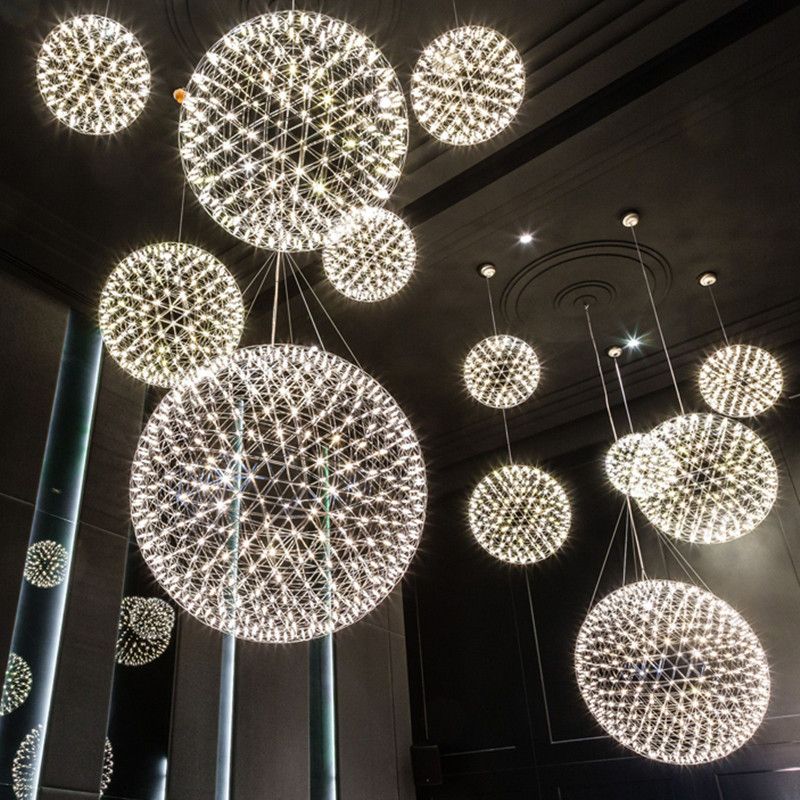 Led Ball Rainmond Modern Pendant Lamp Firework Chandelier Ceiling Light Fixture For Dinning Room Hotel Bar Hom Decor Hanging Ceiling Lamps Hanging