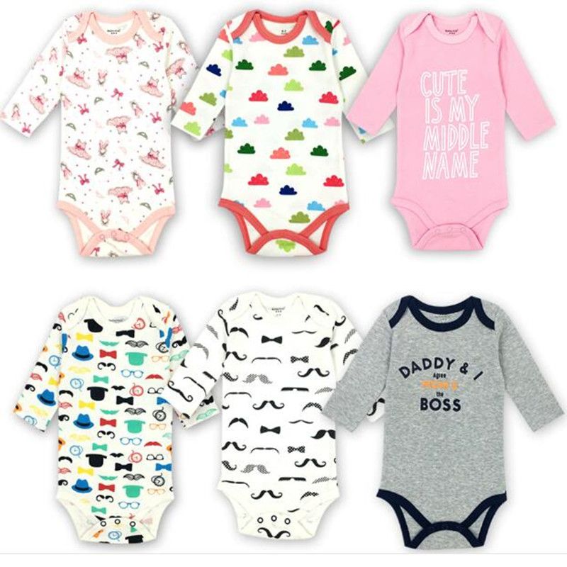 2020 Newborn Baby Clothing Baby Girls Boys Clothes Romper Cotton