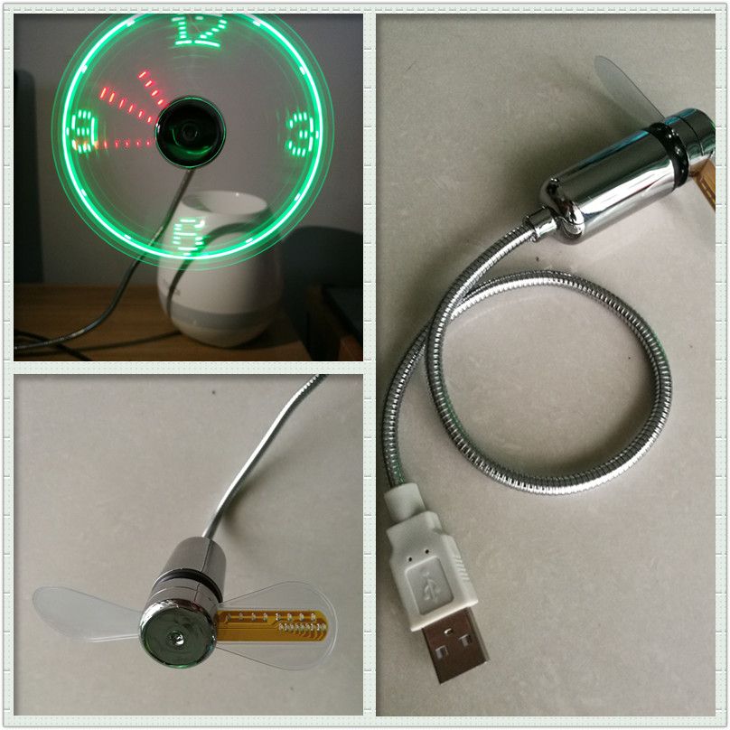 2018 New Durable Adjustable USB Gadget Mini Flexible LED Light USB Fan