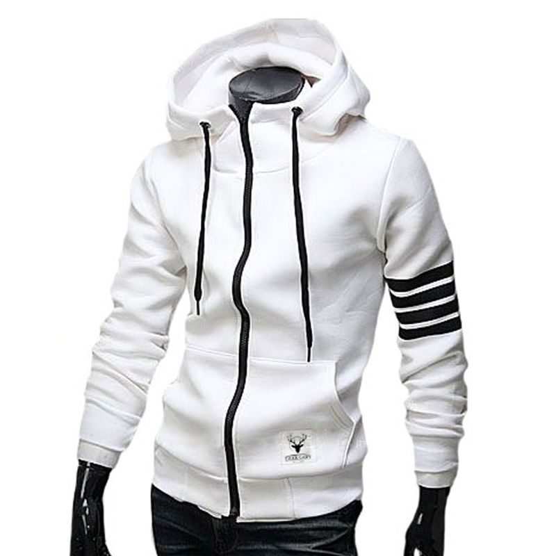 Compra Sudadera Con Capucha De Los Hombres Del Otoño Sudadera Con Capucha  Blanca Y Negra Para Hombre Sudaderas Con Capucha Casuales Tamaño De M ~ 3XL  Envío Gratis Barato | Entrega Rápida