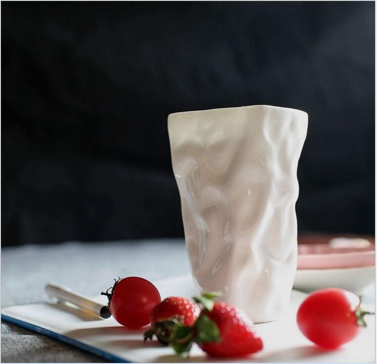 Großhandel Faltende Tasse Kreative Tasse Hochwertige Bleifreie Knochen Porzellan Kunst Design Reine Weiße Origami Tassen Von Diorseraph 198 Auf