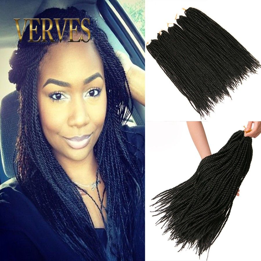Verves 30 Strands Crotchet Braids Ombre Kanekalon Braiding Hair