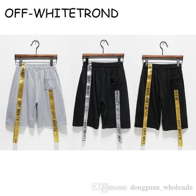 off white pantaloncini