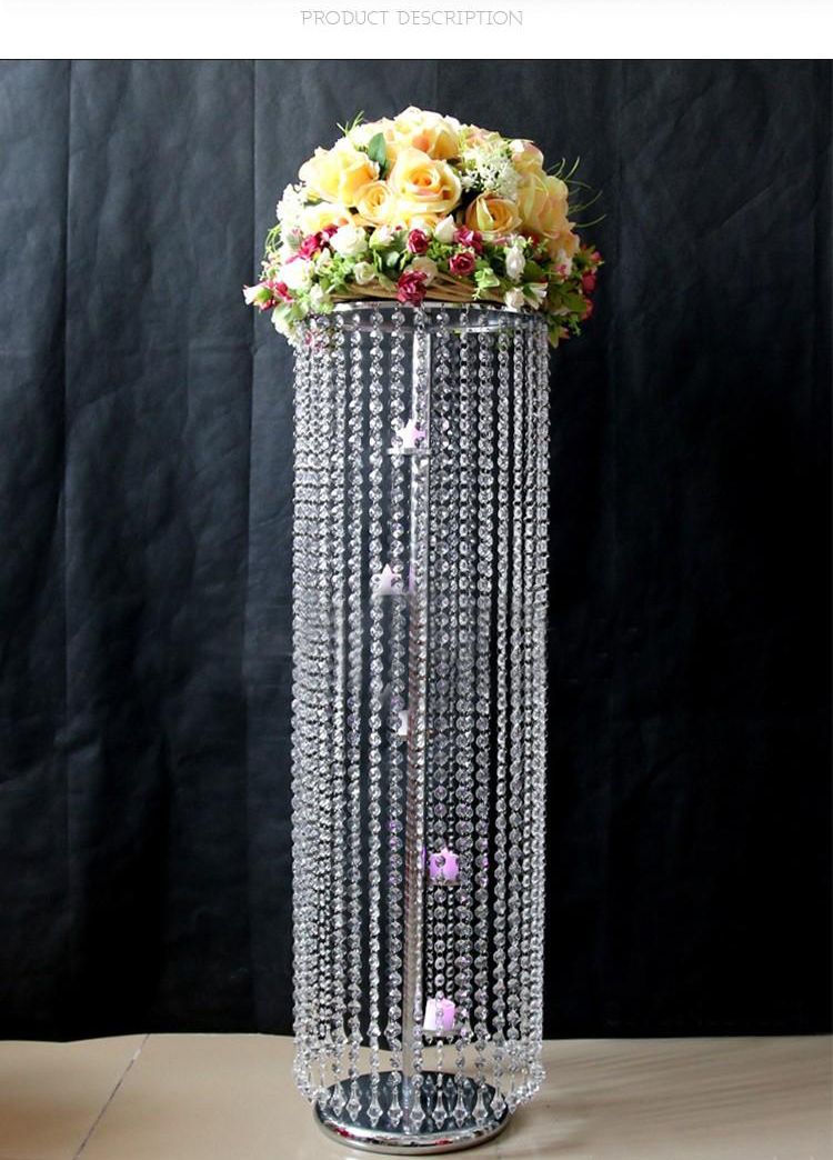 Best 100cmh Crystal Wedding Centerpiece With Candle Holders Inside 100cmh Crystal Wedding Centerpiece With Candle Holders Inside Table Chandelier Flower Stand Props Candelabras