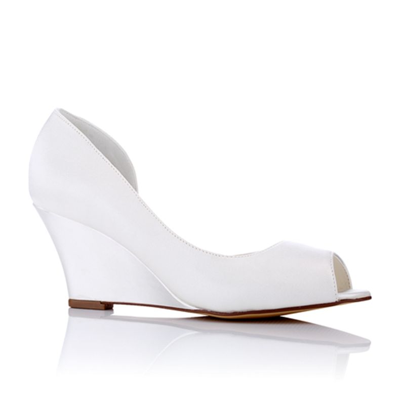 Acquista Vendita Calda Nizza 8 Centimetri Sandalo Con Zeppa Tinto In Raso Scarpe Da Sposa Con Strass Elegante Con Fiocco Scarpe Da Donna Scarpe Da Sposa Matrimoni A 24,54 € Dal Nicebridalshoes | DHgate.Com