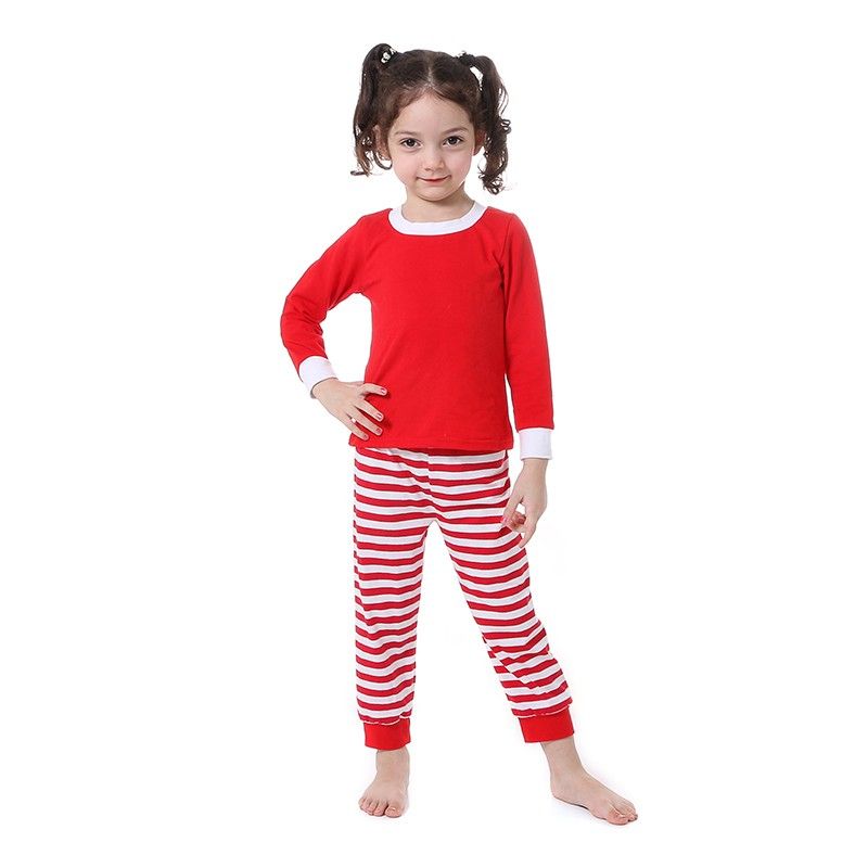 2018 Baby Christmas Pajamas Kids Nightwear Top+Pants Baby Boy Girl