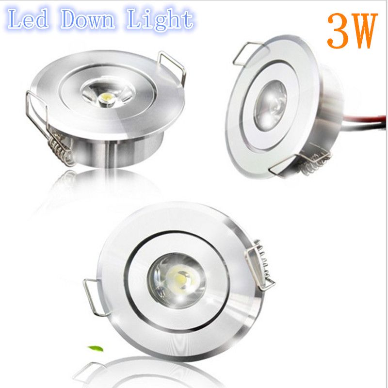 compre led down light 3w white warm white alta potencia led empotrable lamparas de luz de techo para sala de estar gabinete lampara led iluminacion