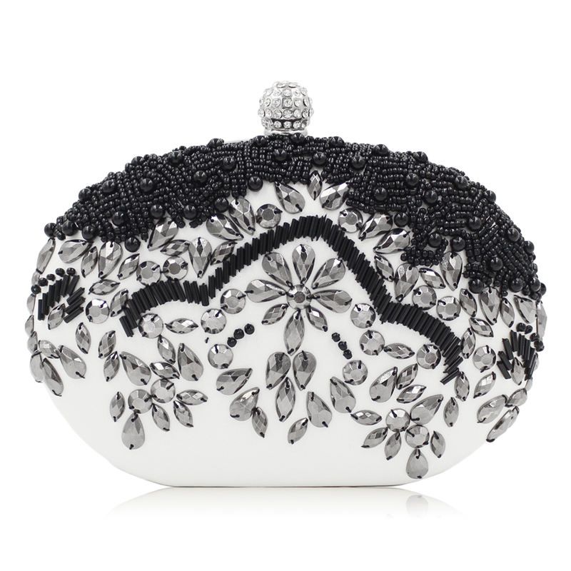 small black evening bag with strap