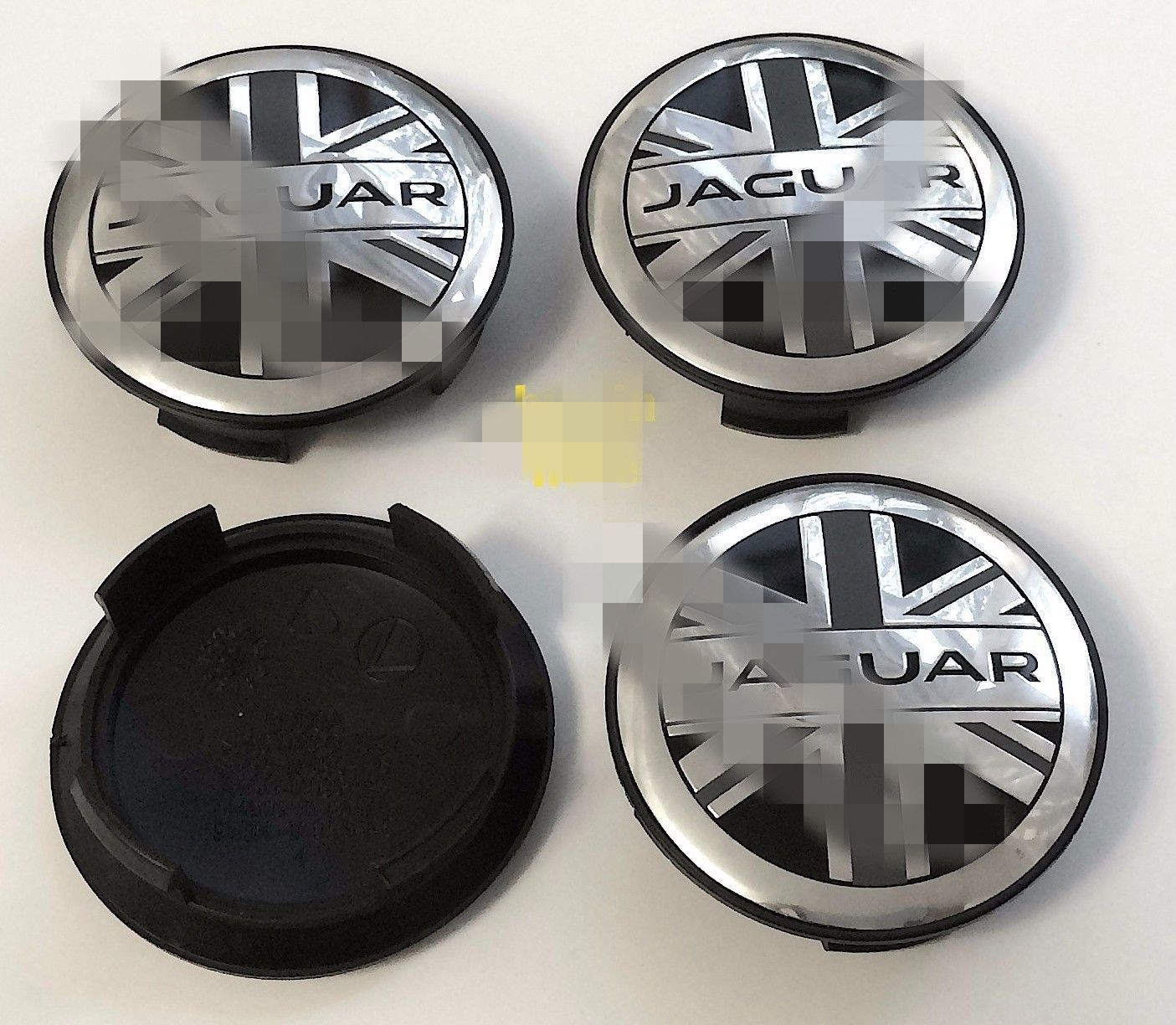 NEW SET OF 4 JAGUAR BLUE JAG WHEEL HUB CAPS LOGO RIM 59MM COVER EMBLEM CAPS